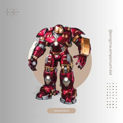 1/7 Scale Infinity Saga Series Assembled Ironman Mark 44 Hulkbuster Plastic Model Kit with LED